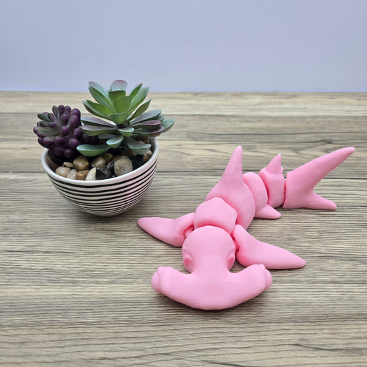 Flexi Hammerhead Shark- Bubblegum Pink