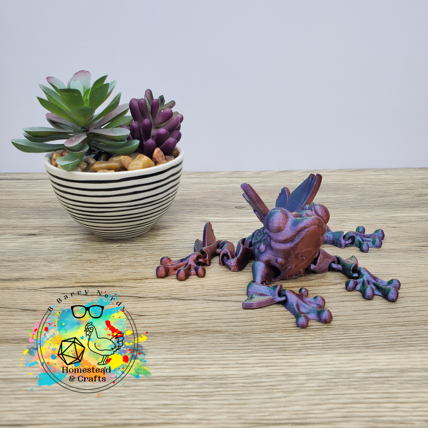 Flexi Flutter Frog- Tri Color Perspective