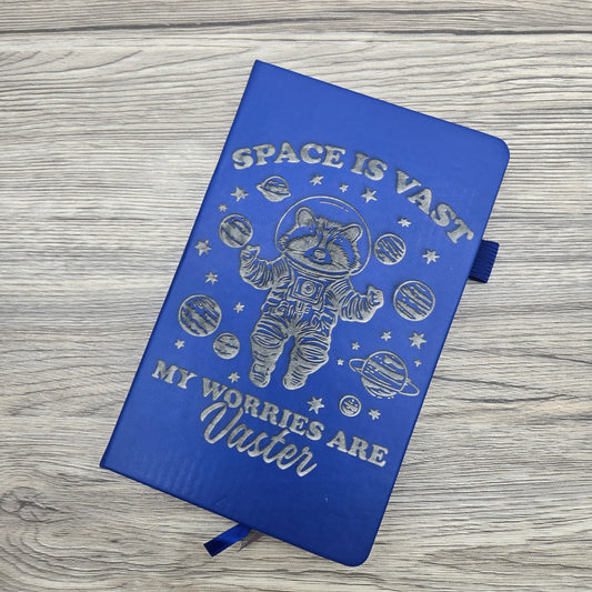 Space is Vast: Laser Engraved A5 Notebook