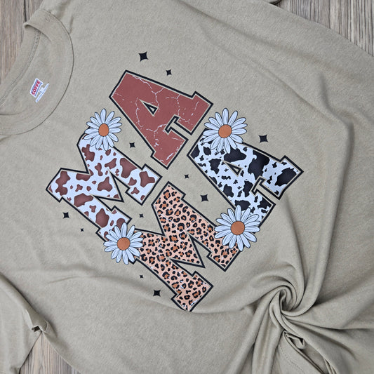 Animal Print Mama DTF Shirt, Crew Neck, or Hoodie