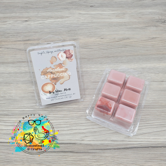 Hazelnut Cappuccino, Soy Wax Melt