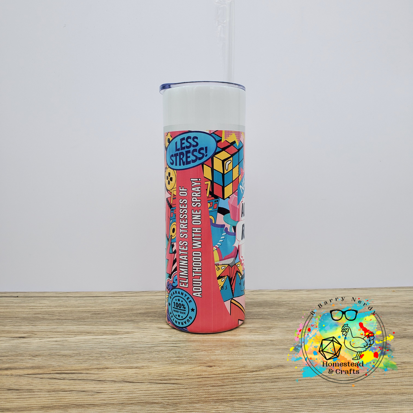 Adult Repellent Spray, 20 oz Sublimated Steel Tumbler