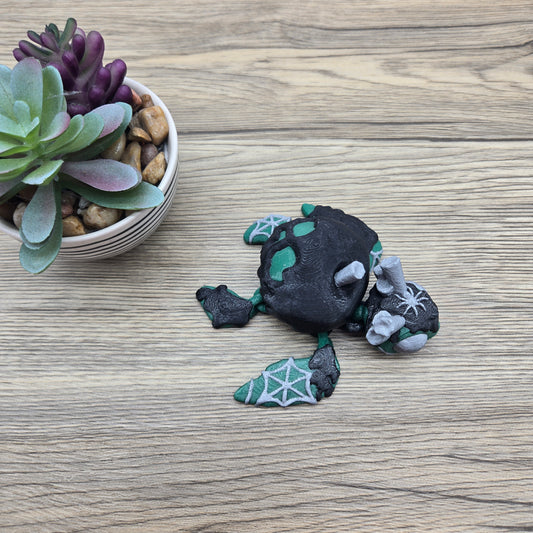 Poison Apple Turtle- Black and Silver
