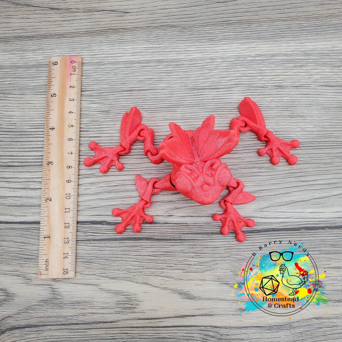 Flexi Flutter Frog- Tri Color Perspective