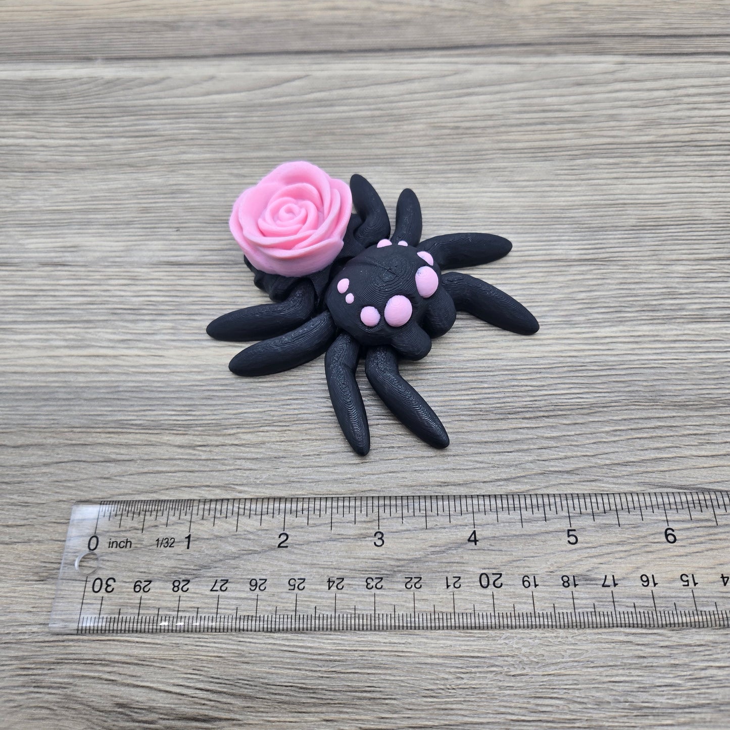 Rose Spider- Black and Pink