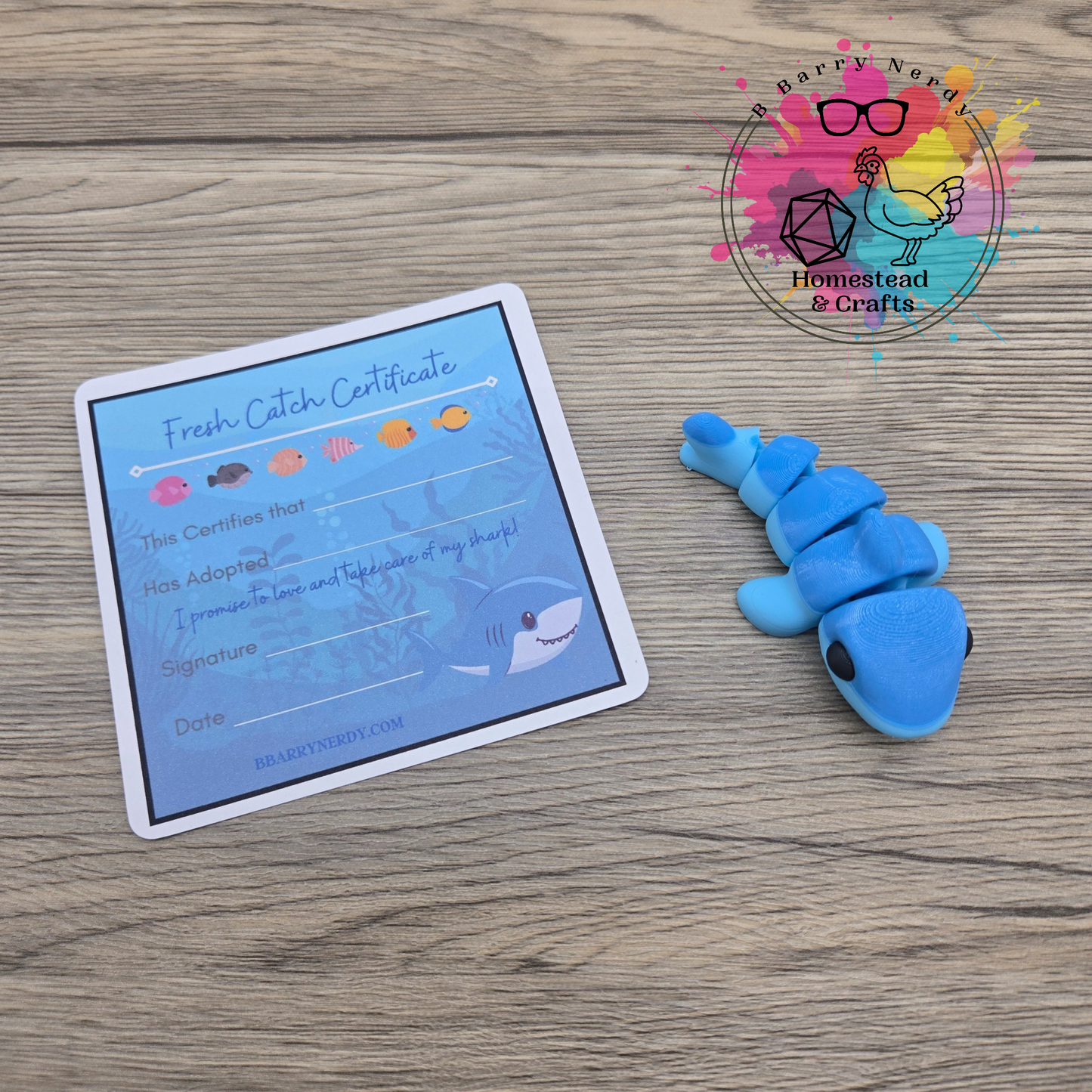 Mini Shark- Two Toned Blue *Limited Edition*
