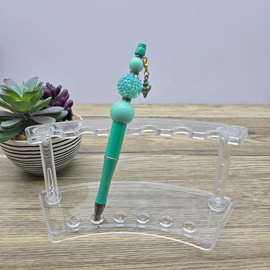 Mint Seashell, Acrylic Bubblegum Ballpoint Black Ink Pen