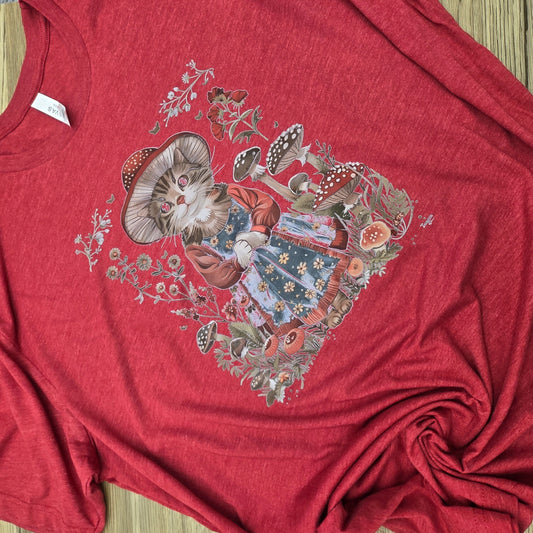 Cottage core Kitten DTF Shirt, Crew Neck, or Hoodie