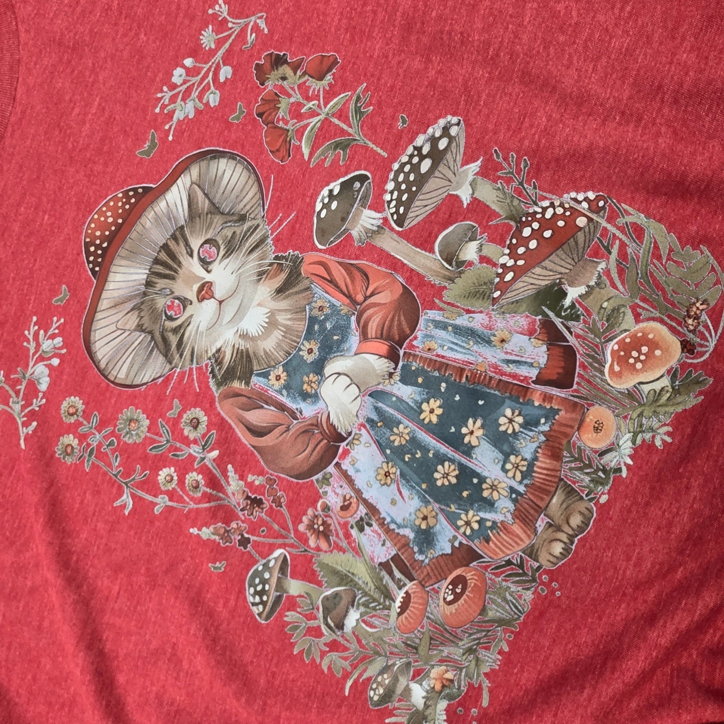 Cottage core Kitten DTF Shirt, Crew Neck, or Hoodie