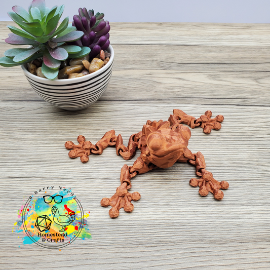 Flexi Gemstone Frog- Copper