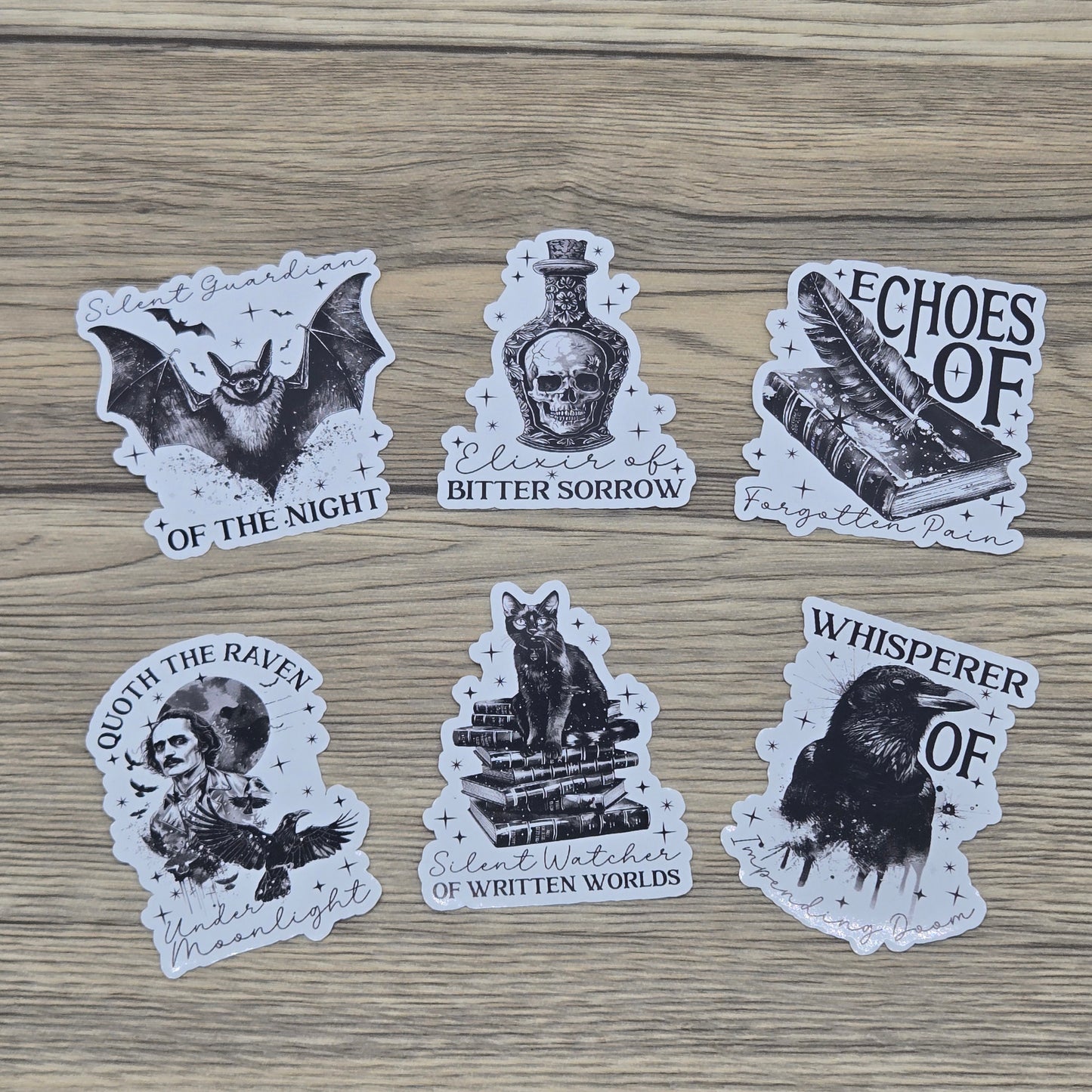 Your Choice of One: Edgar Allan Poe, Die Cut Vinyl Sticker