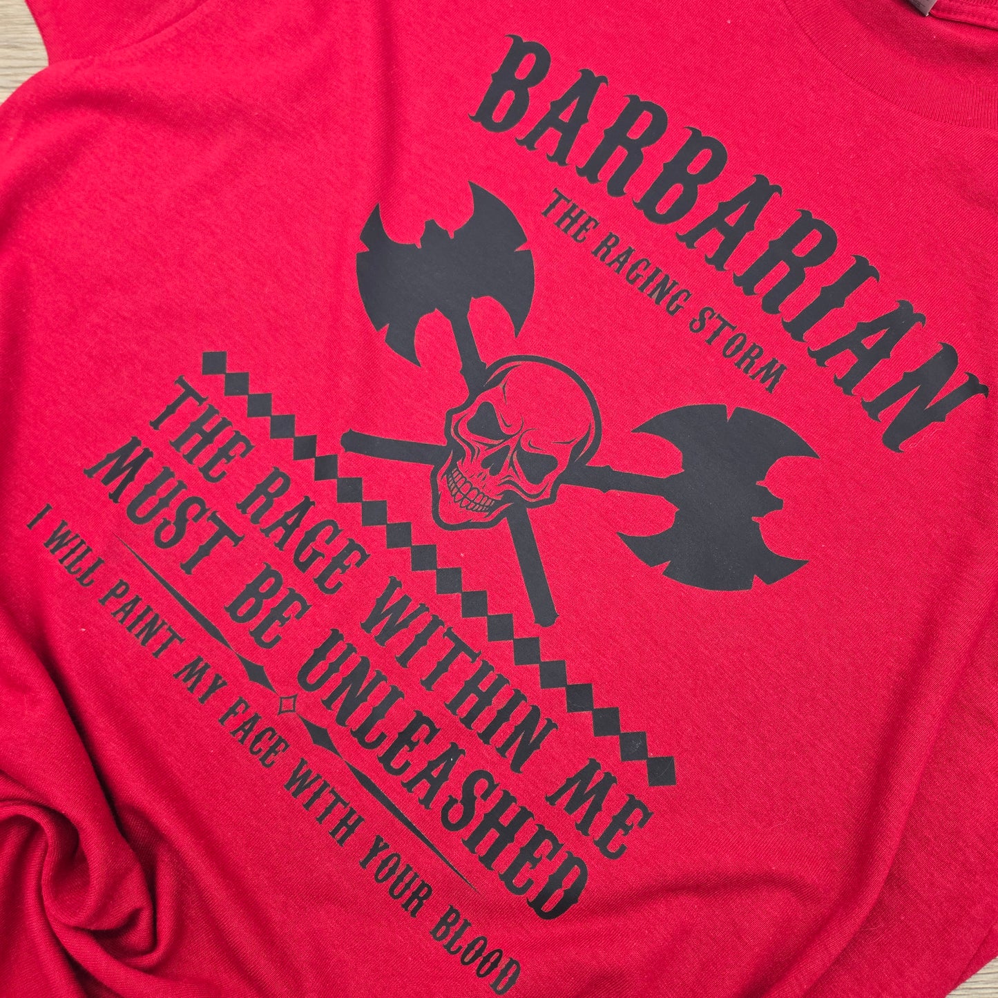 Barbarian Tabletop Gaming DTF Shirt, Crew Neck, or Hoodie