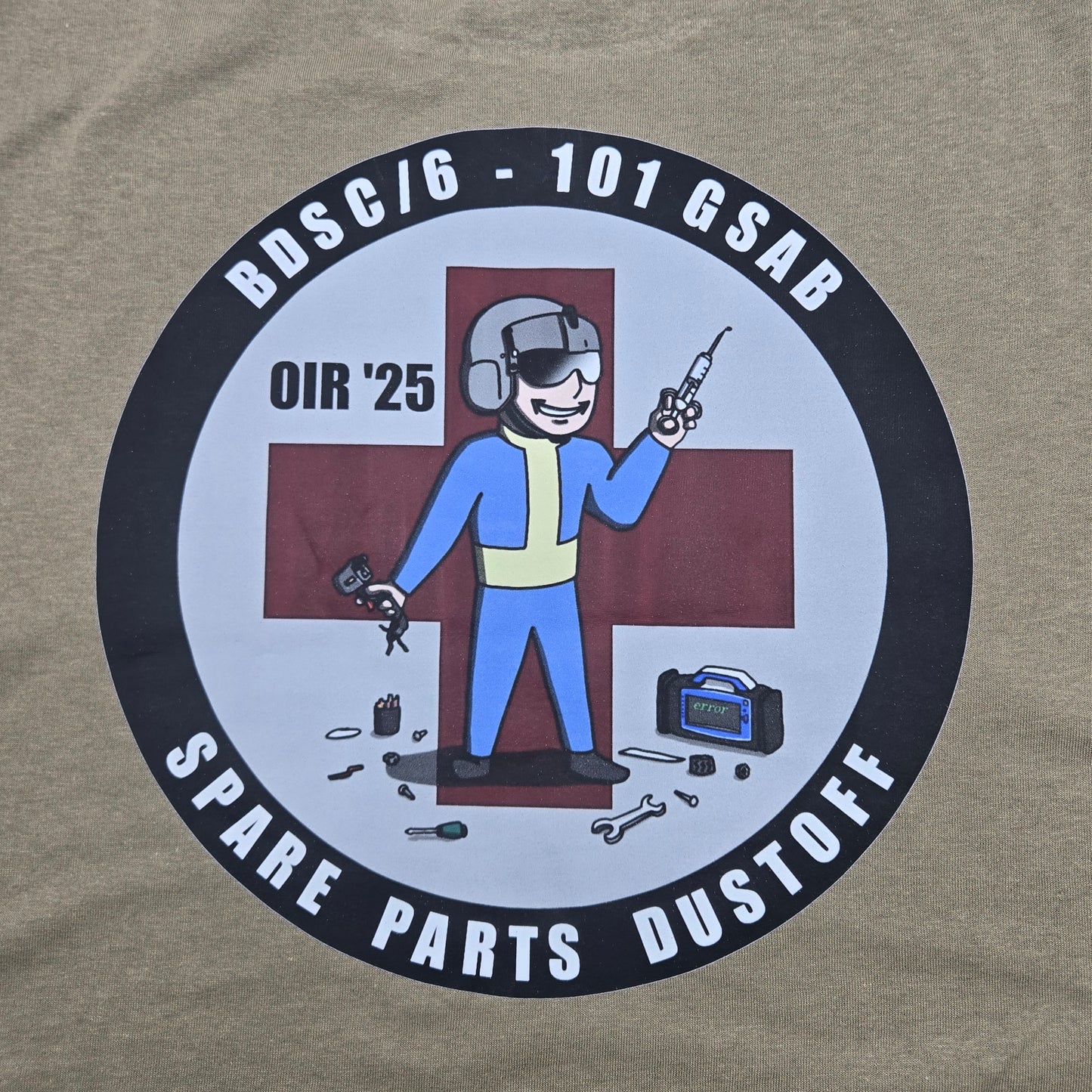 Spare Parts Dustoff- Tan Work Shirts
