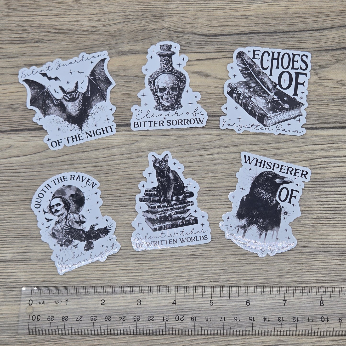 Your Choice of One: Edgar Allan Poe, Die Cut Vinyl Sticker
