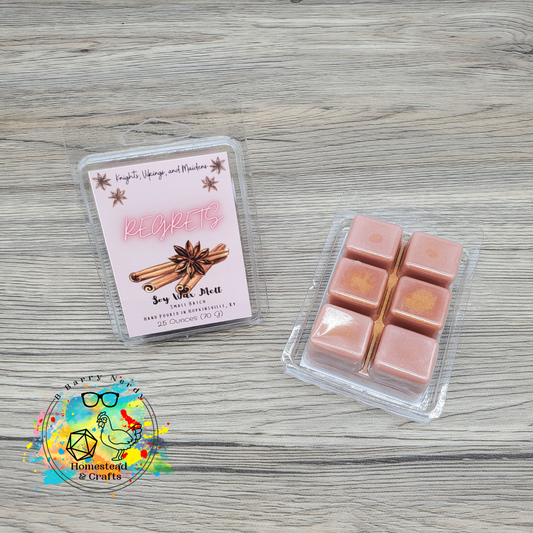 Regrets, Normal People Call this Cinnamon, Soy Wax Melt