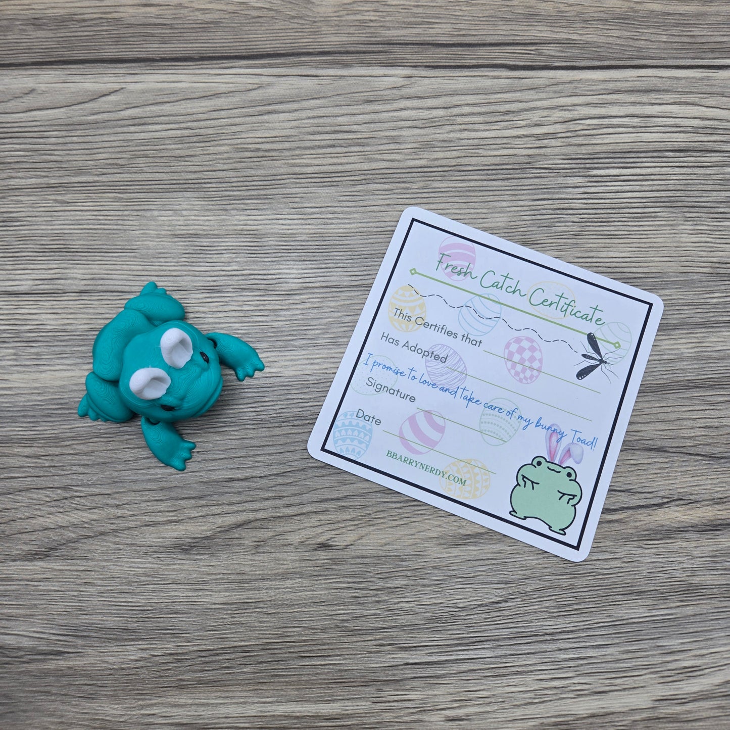 Flexi Bunny Toad- Aqua Green