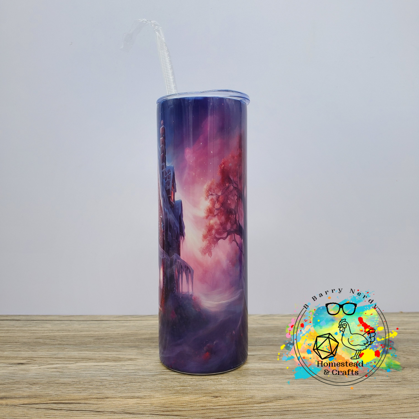 Fantasy Gingerbread House, 20oz Sublimated Steel Tumbler