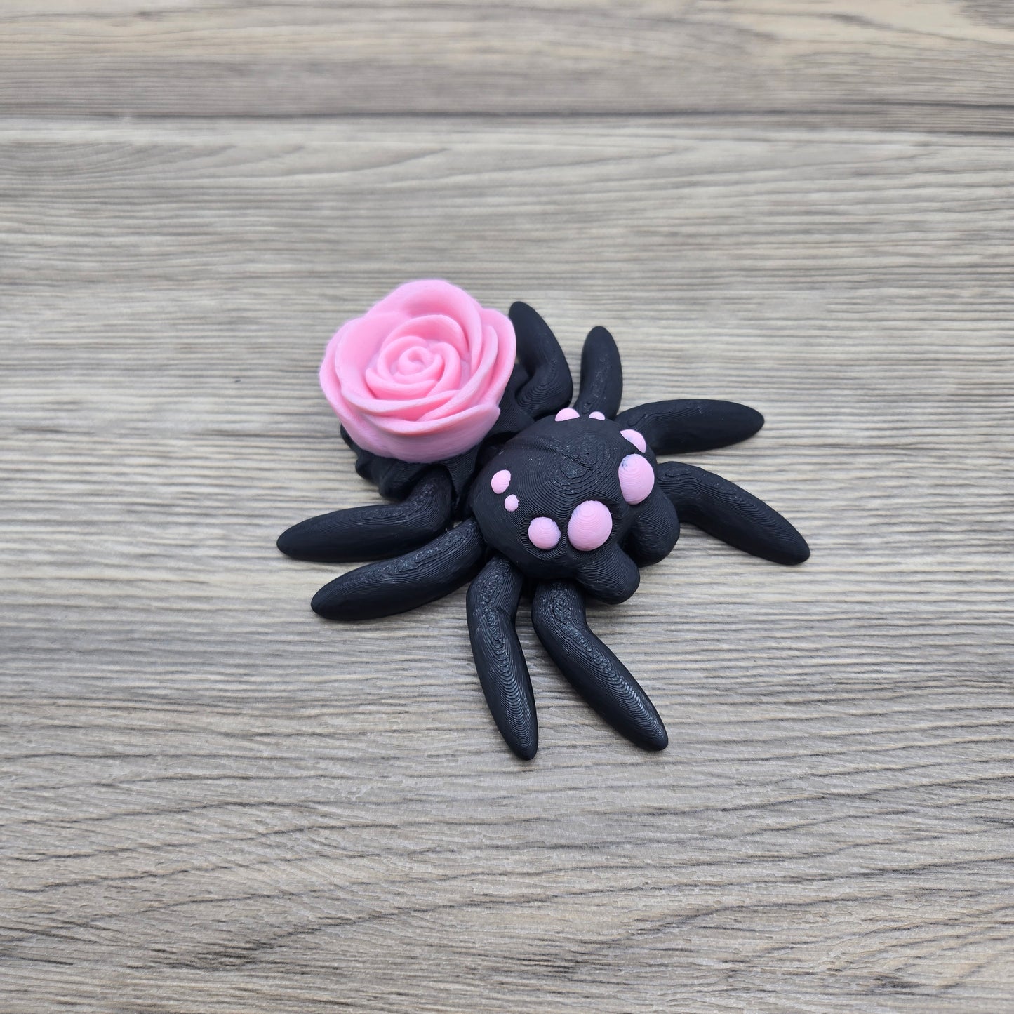 Rose Spider- Black and Pink