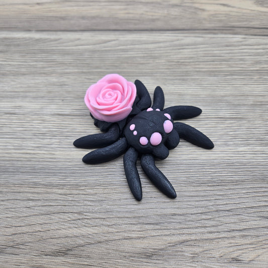 Rose Spider- Black and Pink