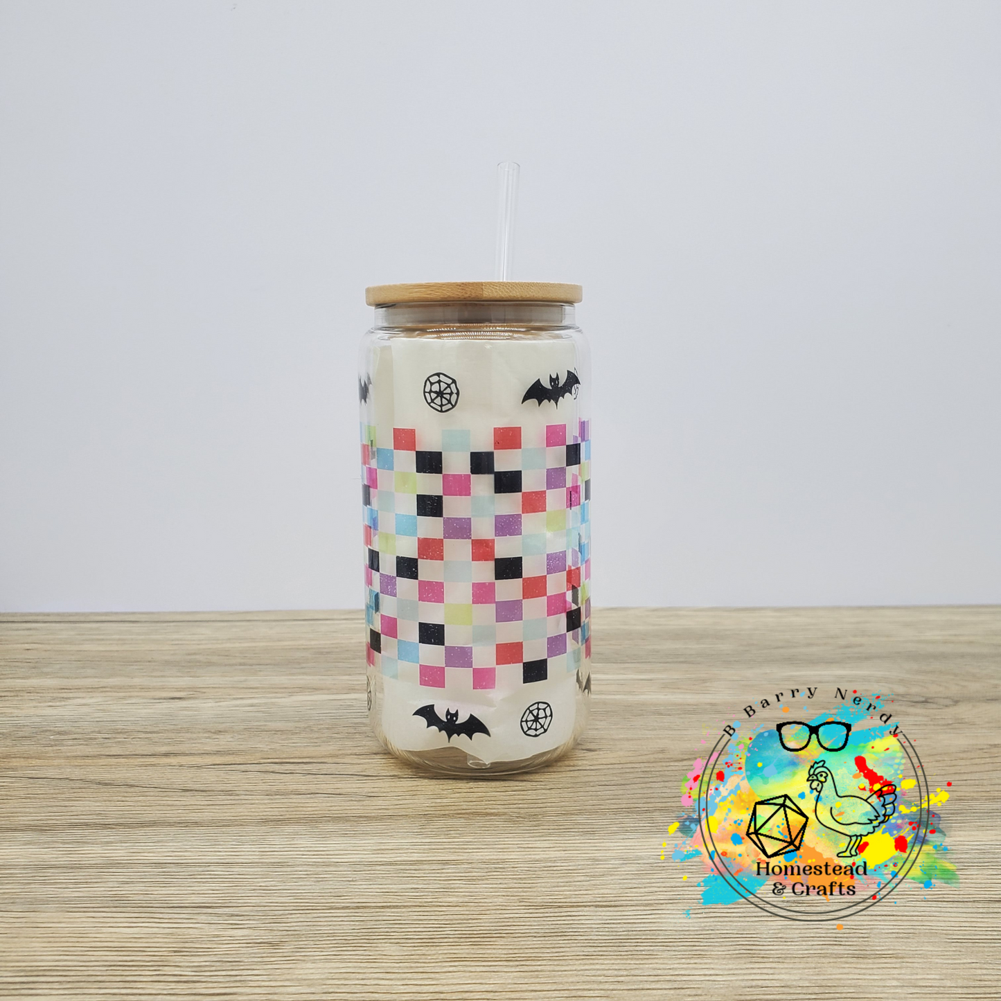 Nightmare before Coffee, 16oz Sublimated Glass Can