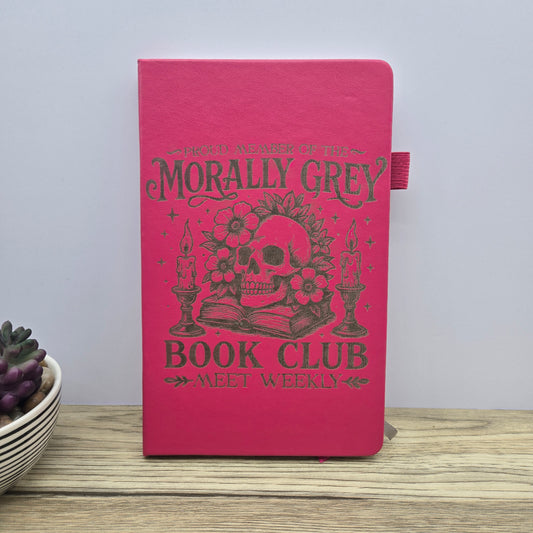 Morally Grey Book Club: Laser Engraved A5 Notebook