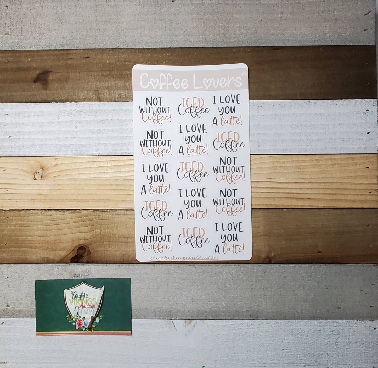 Coffee Lover Sticker Sheet, Coffee, Day Dates, Social Calendar Planning, Bullet Journal, Planning Stickers, Girl's Day