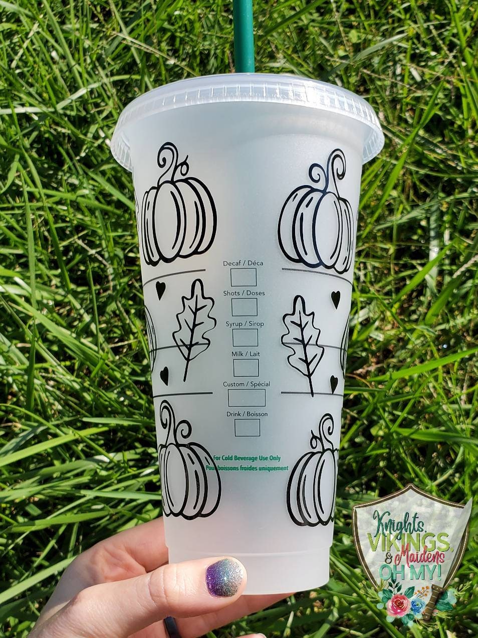 Hello Pumpkin, Starbucks Cold Cup with Straw
