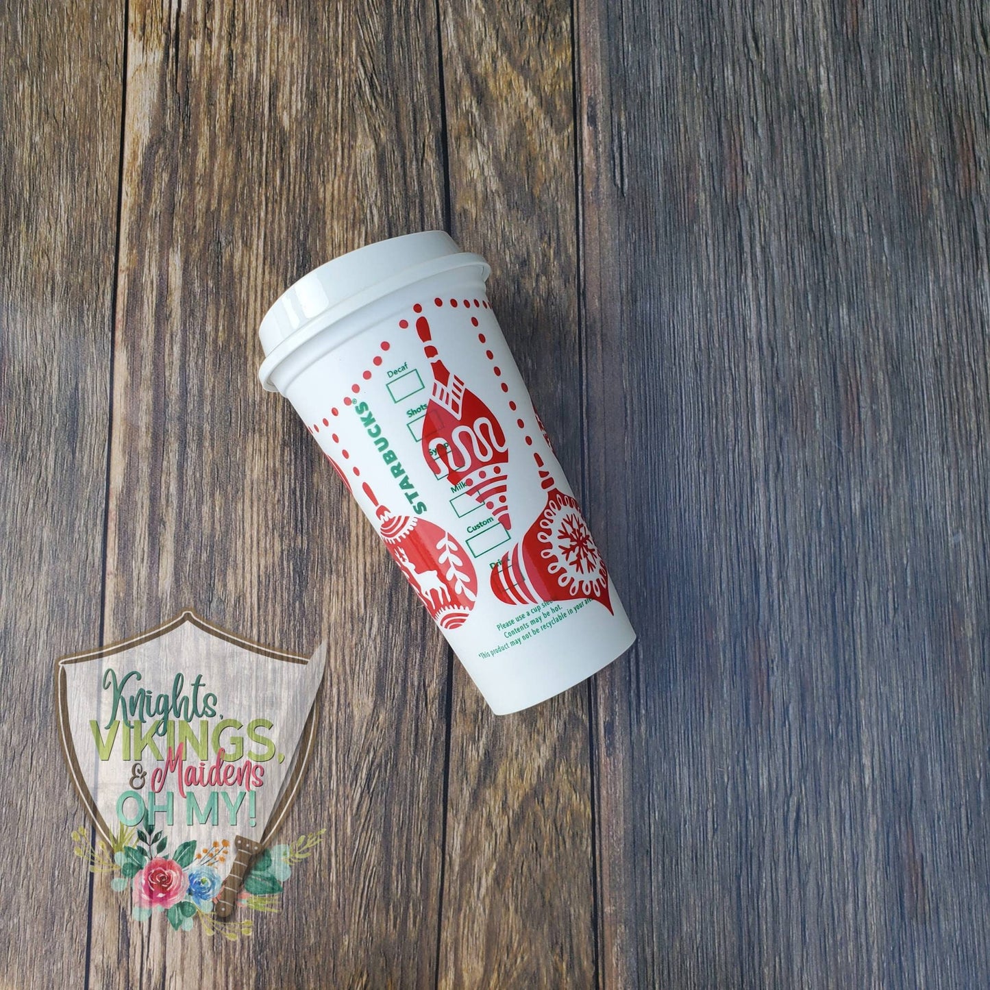 Ornament Hot Cup, 16oz Starbucks Hot Cup