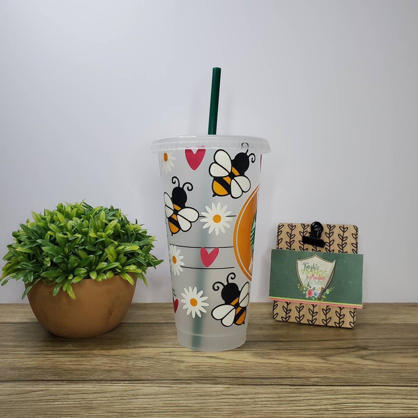 Bee Kind Cold Cup, Starbucks Cold Cup with a Strawr