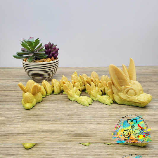 Baby Egg Dragon- Yellow Ombre