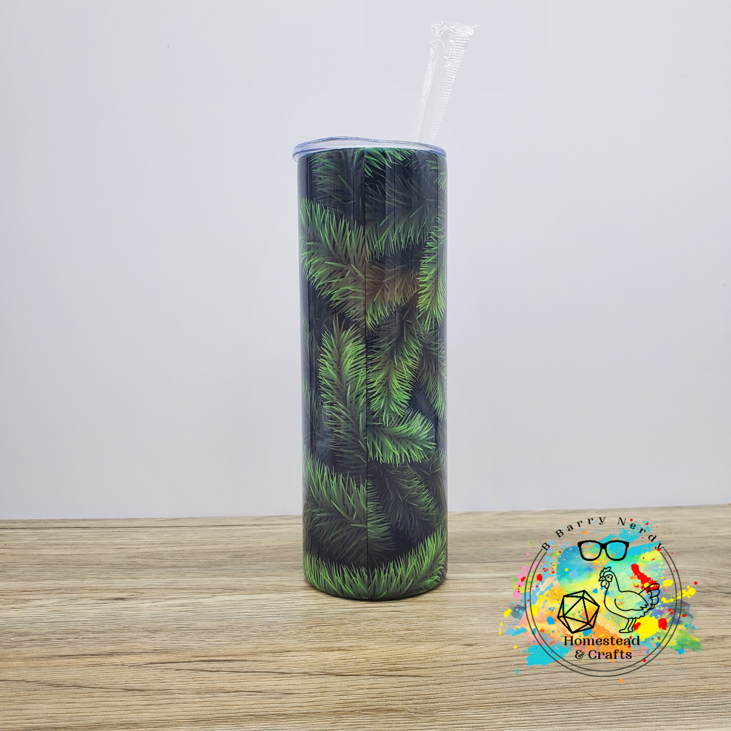 Merry Christmas Pine Tree Simplicity, 20oz Sublimated Steel Tumbler