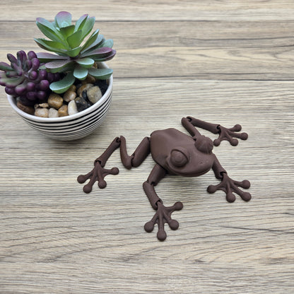 Flexi Frog- Brown (Chocolate)