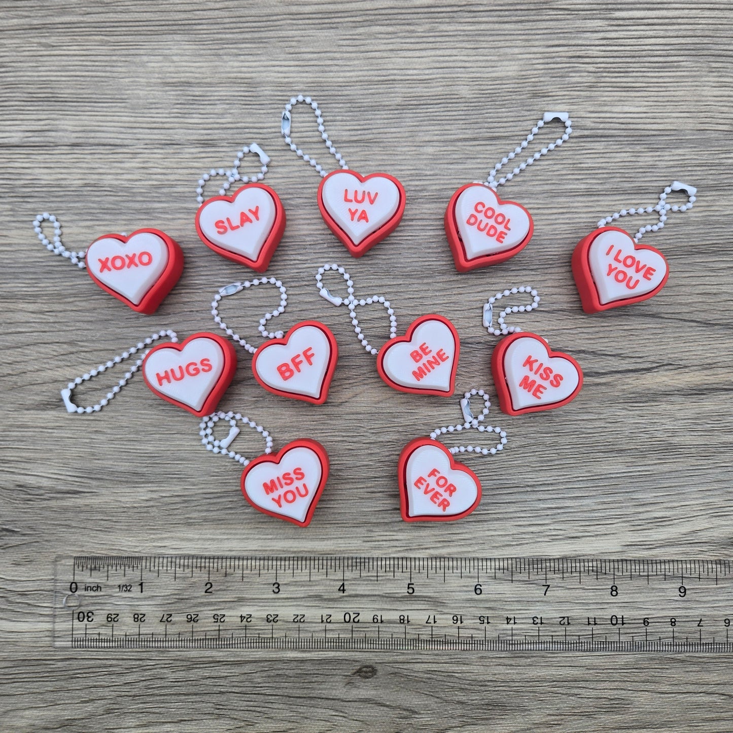 Your Choice of Conversation Heart Clicker- Red