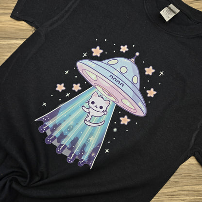 Ufo Cat DTF Shirt, Crew Neck, or Hoodie