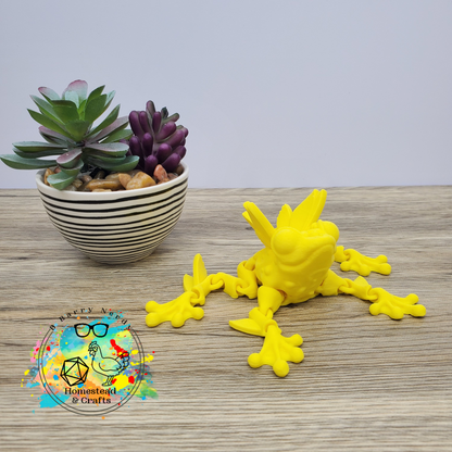 Flexi Flutter Frog- Yellow