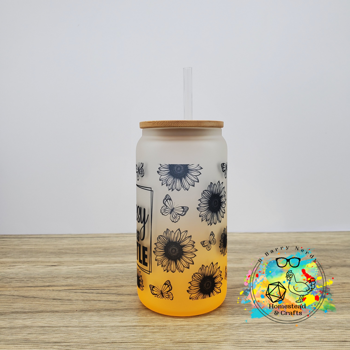 Classy but Cuss a Little, 16oz Sublimated Glass Can