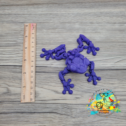 Flexi Gemstone Frog- Blue to Purple