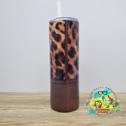 Mama Animal Print Patch, 20oz Sublimated Steel Tumbler