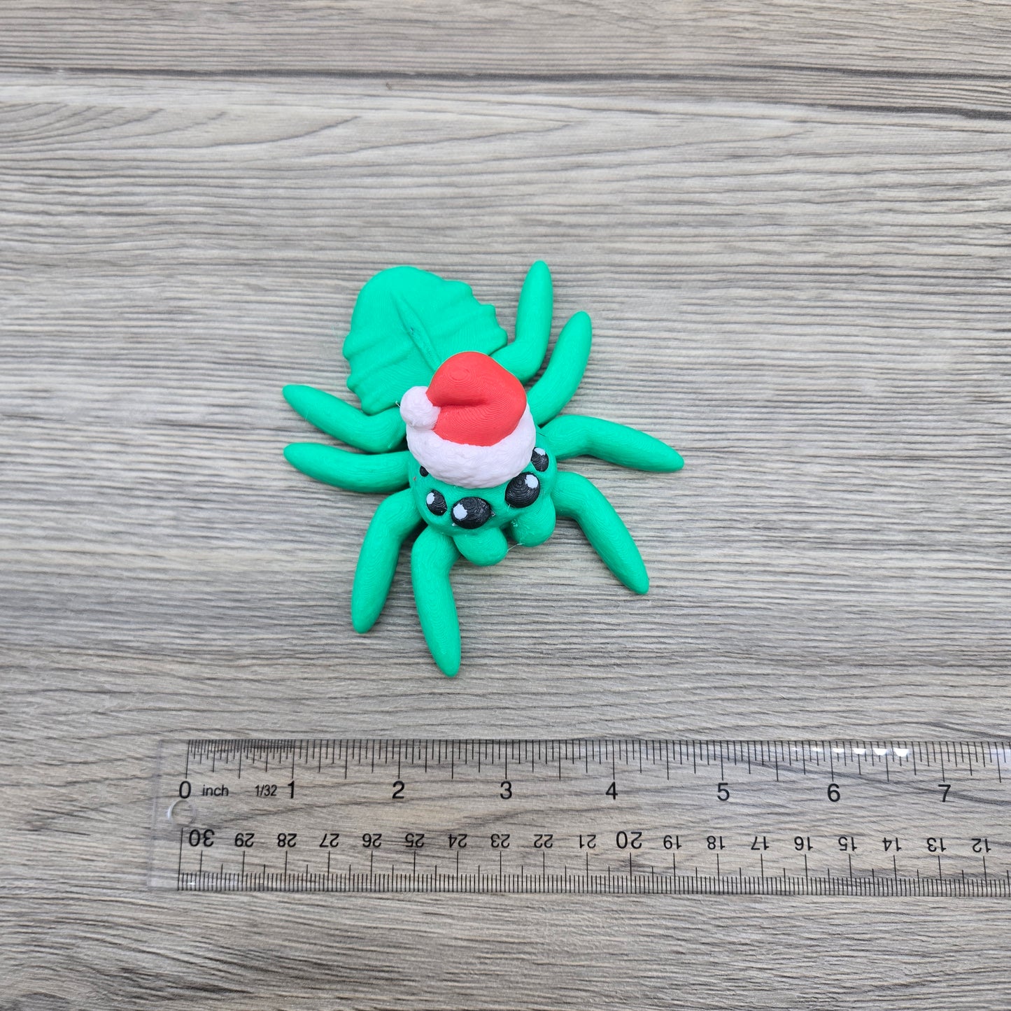 Santa Spider- Green and Red