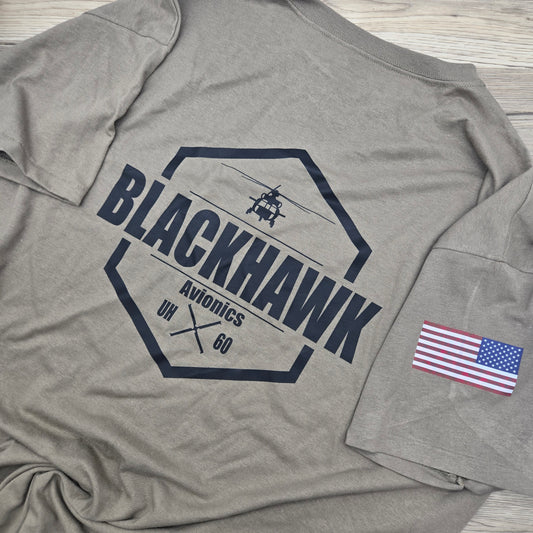 Blackhawk with Custom Wording- Tan Work Shirts