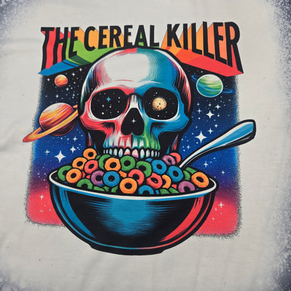 Cereal Killer, Sublimated Faux Bleach Shirt