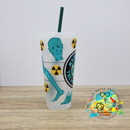 Radiologic Technologist, 24oz Starbucks Cold Cup with Straw