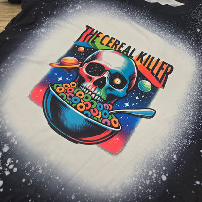 Cereal Killer, Sublimated Faux Bleach Shirt