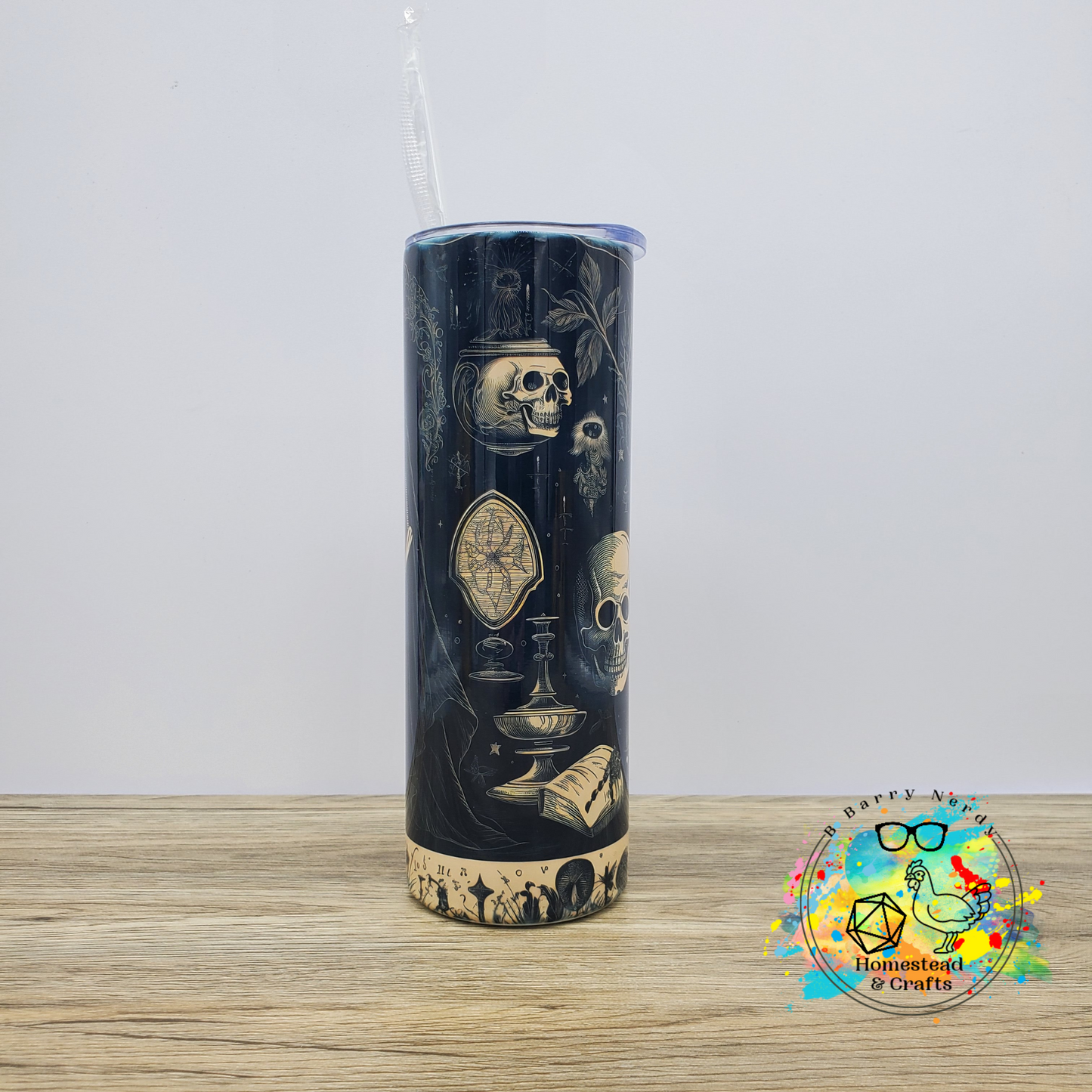 Death and Macabre, 20oz Sublimated Steel Tumbler
