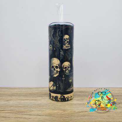 Death and Macabre, 20oz Sublimated Steel Tumbler