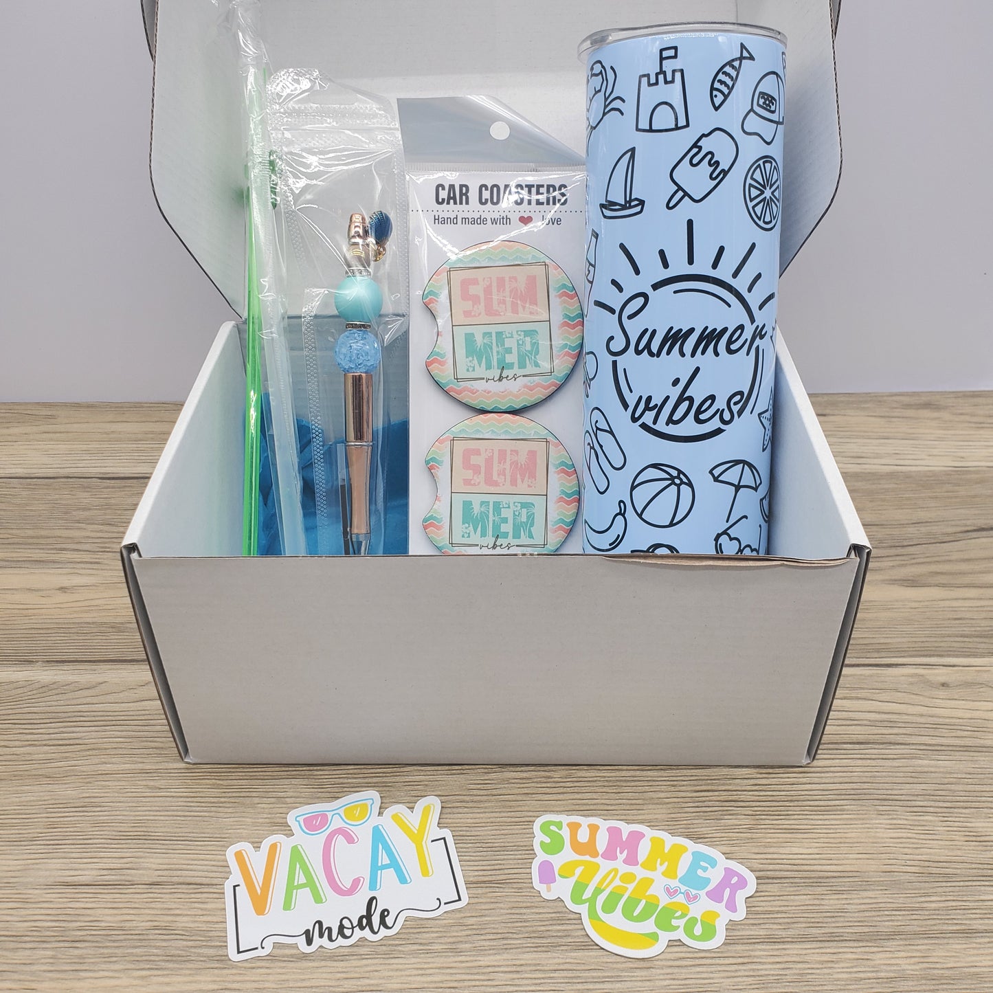 Summer Vibes Blue Tumbler Box