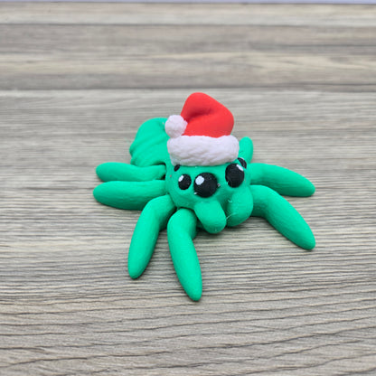 Santa Spider- Green and Red