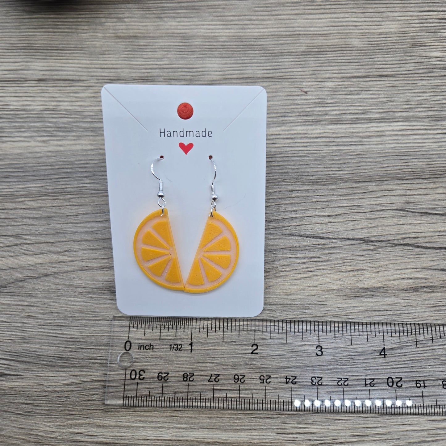 3D Printed Orange Slices Earrings