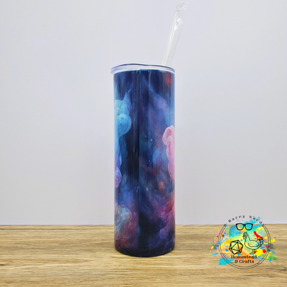 Friendly Smoky Ghost, 20 oz Sublimated Steel Tumbler