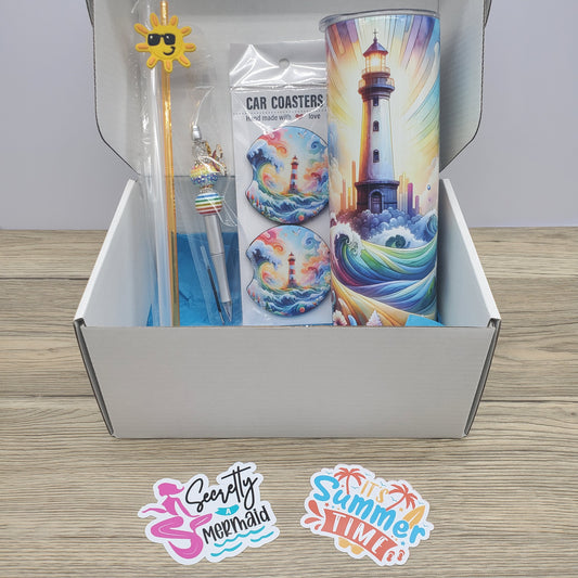 Rainbow Lighthouse Tumbler Box